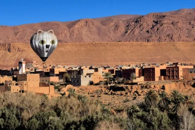 Montgolfière au-dessus d'Aït Ben Haddou avec Air Balloon Marrakech