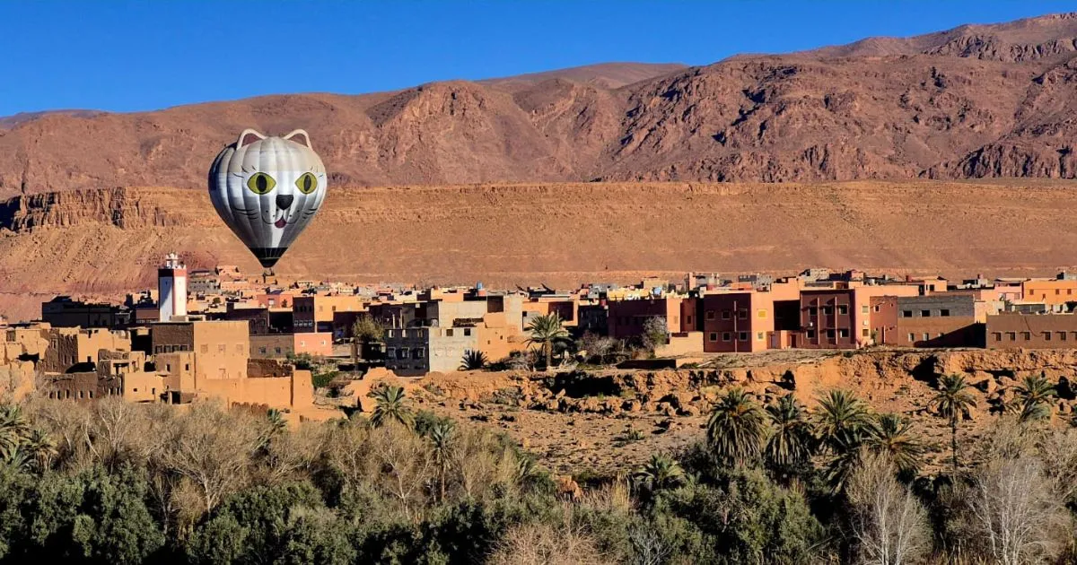Hot air balloon marrakech
