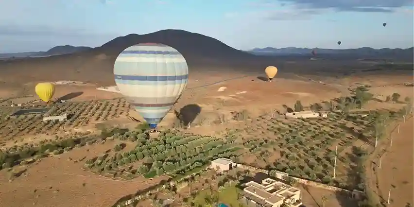 Shared Hot Air Balloon Marrakech sunrise flight over the Atlas Mountains