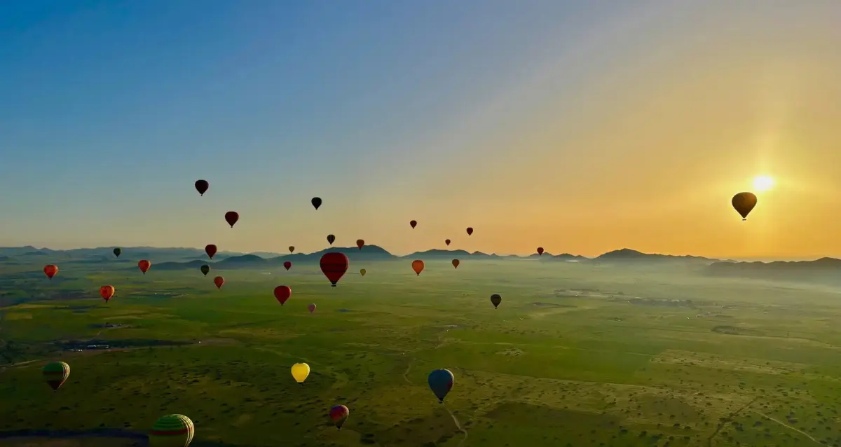 Montgolfière Marrakech au lever du soleil