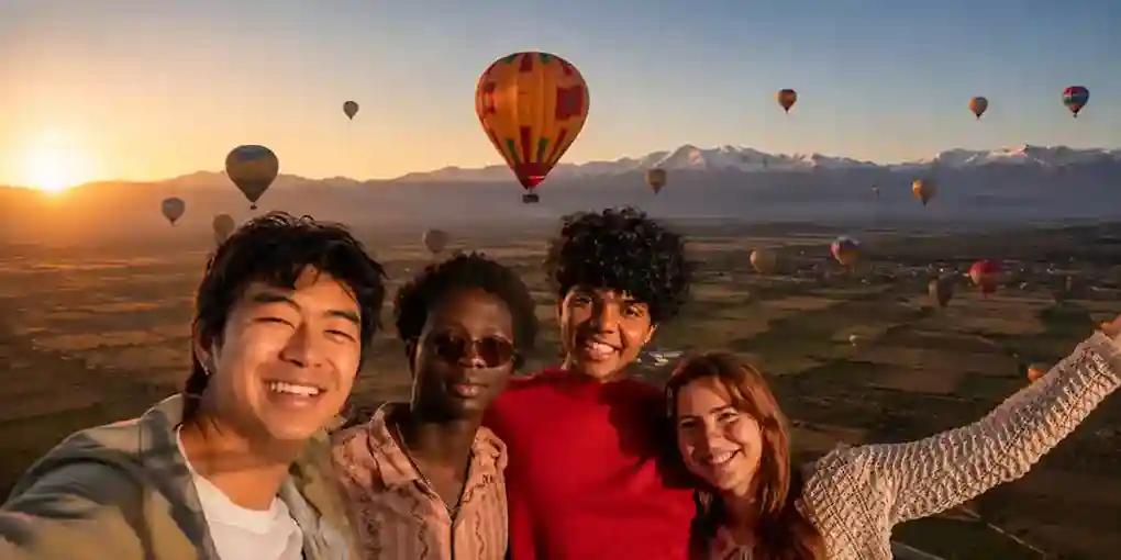 Sécurité vol en montgolfière à Marrakech avant le décollage
