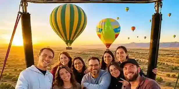 Hot air balloon Atlas Mountains views near Marrakech