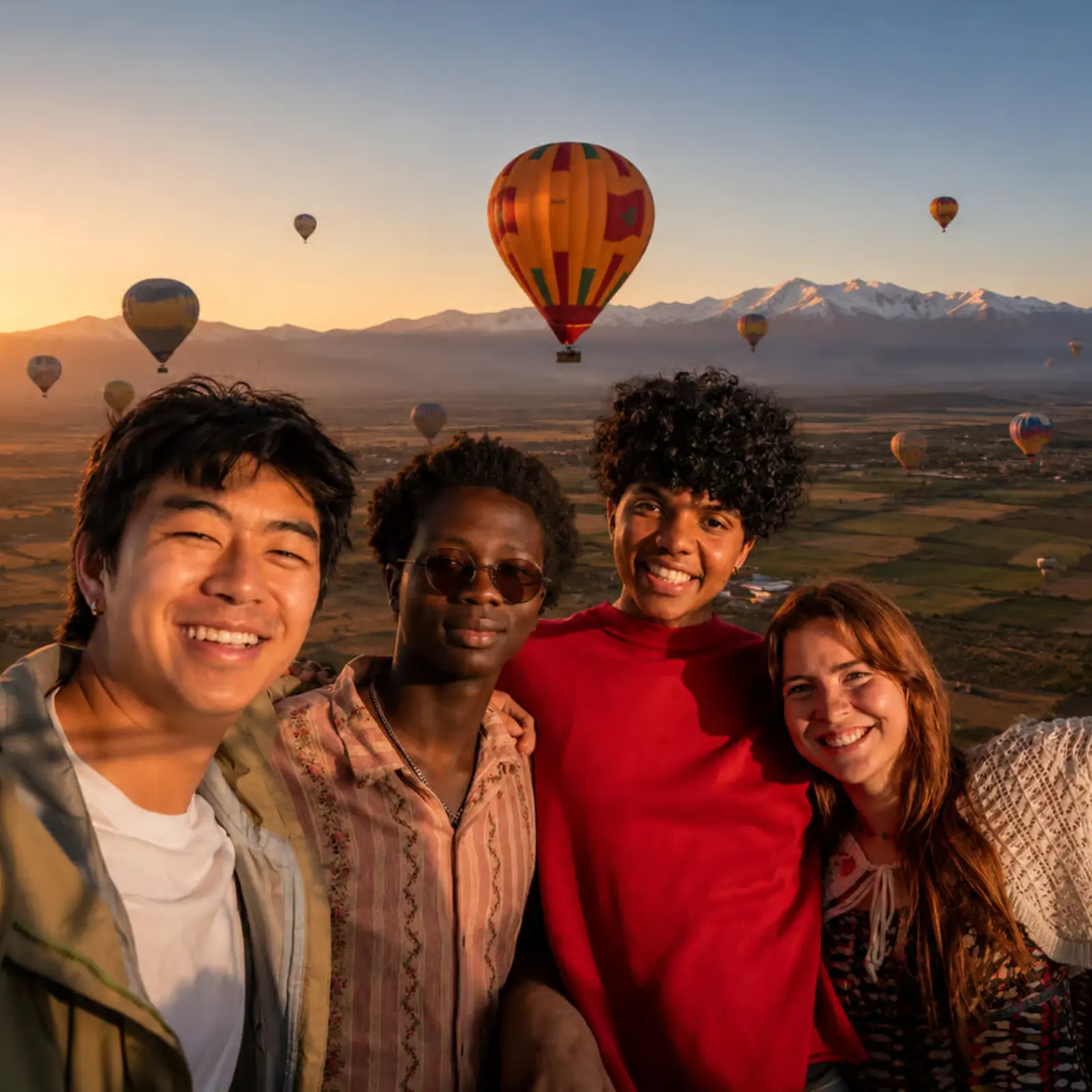 Hot Air Balloon Marrakech at sunrise